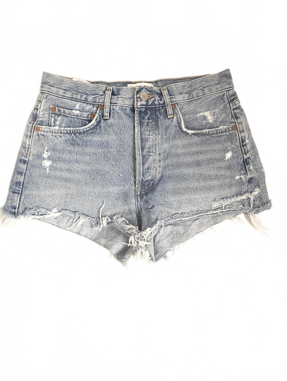AGOLDE | Parker Denim Cutoff Button Up Frayed Jean Shorts‎ Size 26